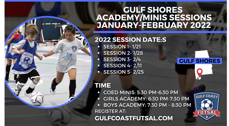 Gulf Shores Jan-Feb 2022 Sessions!